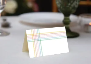 Plaid Place Cards
