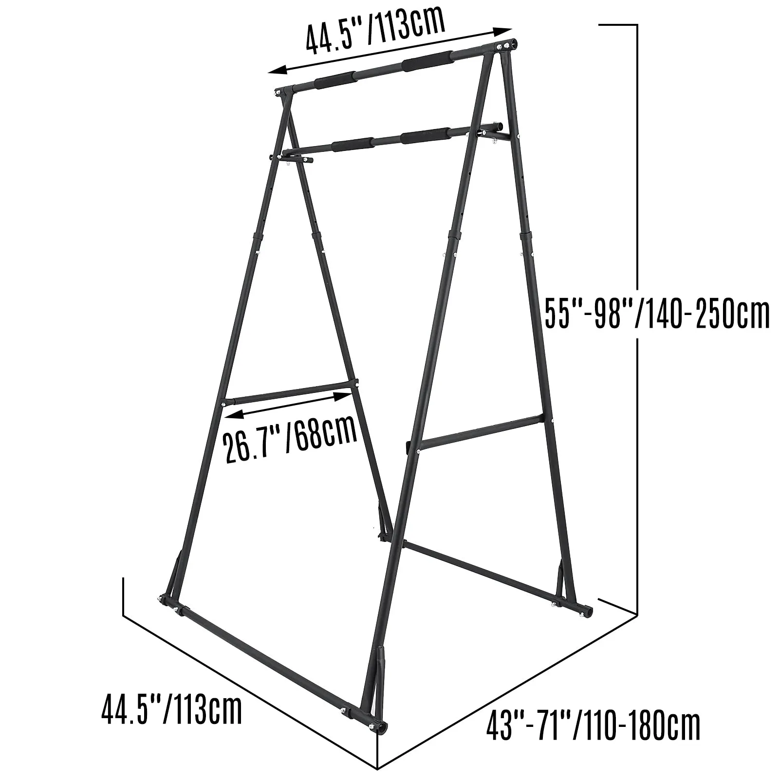 Pull Up Bar Stand 240lbs Height Adjustable