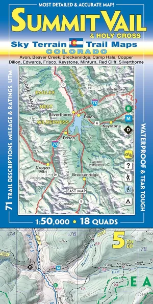 Summit, Vail & Holy Cross Trail Map Map  July 18, 2019