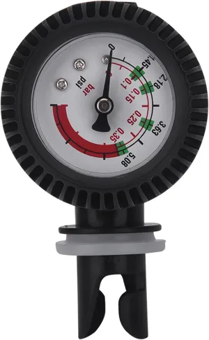 SYH&AQYE Nylon Inflatable Boat Air Pressure Gauge Barometer for Kayak Raft Black