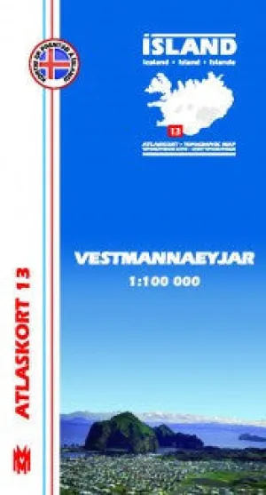 Topographic Map - Vestmannaeyjar