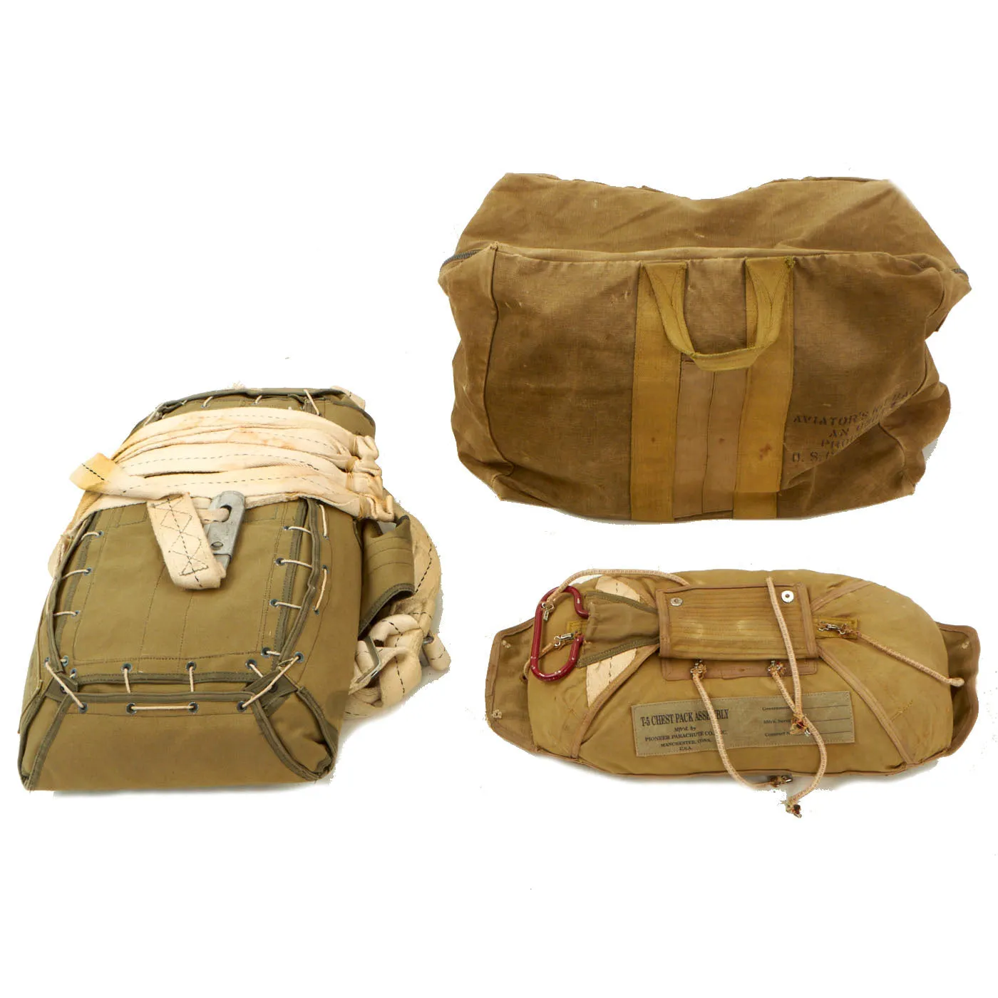 U.S. WWII Airborne Paratrooper High Quality Reproduction T5 Parachute Set
