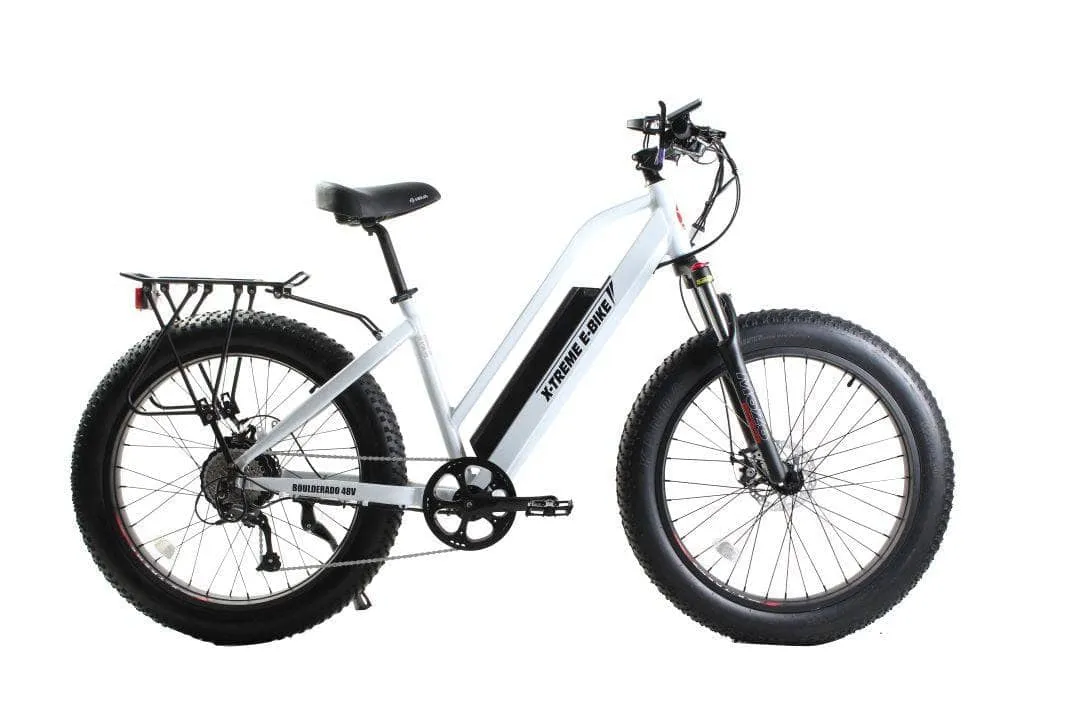 X-Treme Boulderado 48 Volt 10.4 AH 500W Step-Through Fat Tire Mountain e-bike