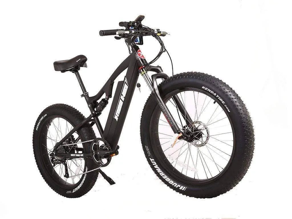X-Treme Rocky Road 48V 17 aH 500W Fat Tire Full Suspension eBike